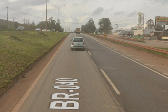 Trecho da BR-040 em Nova Lima