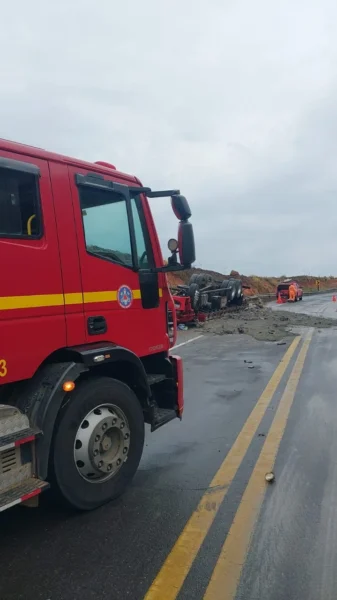 grave acidente de capotamento BR-146