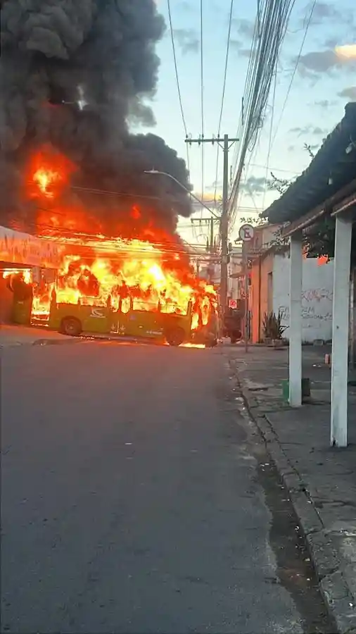 ônibus fogo contagem