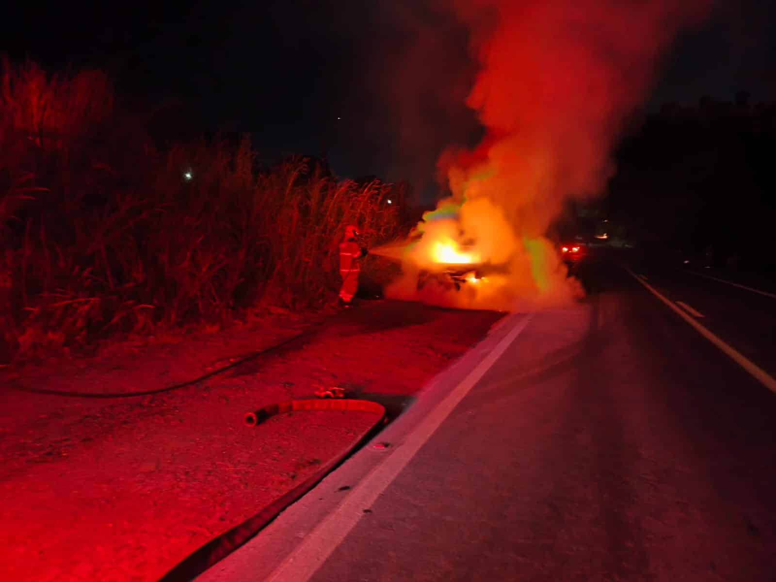 pegar fogo na BR-265