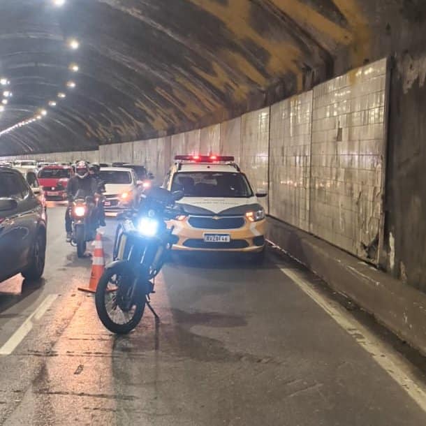 trânsito no Túnel da Lagoinha