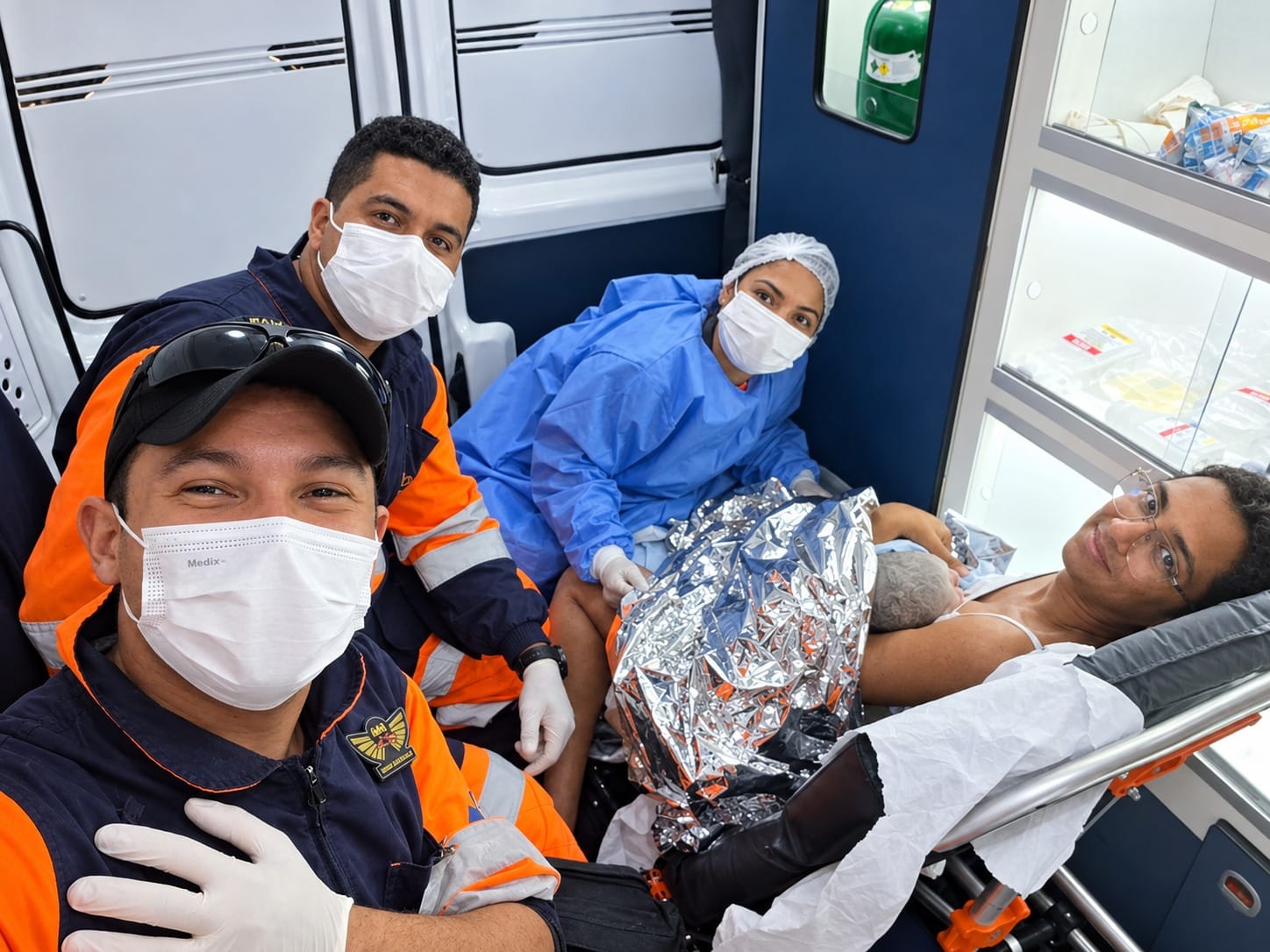 Bebê nasce dentro do Resgate