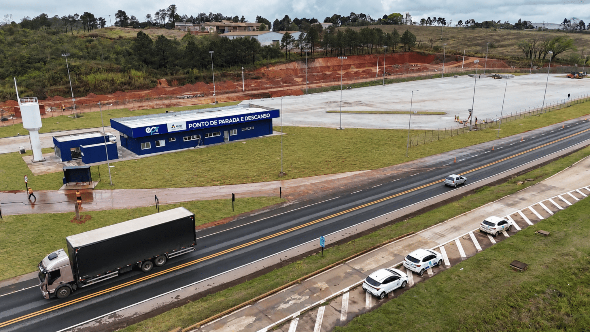 Ponto de Parada e Descanso para caminhoneiros da BR-040