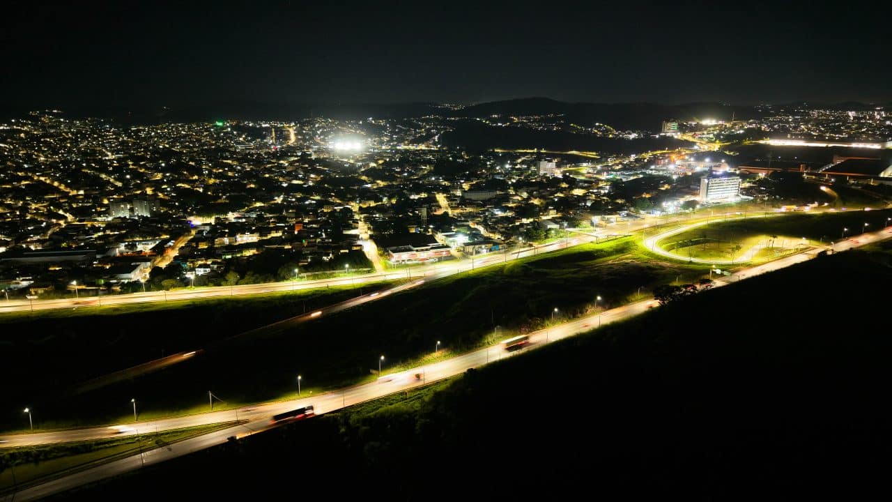 iluminação no Contorno de Betim